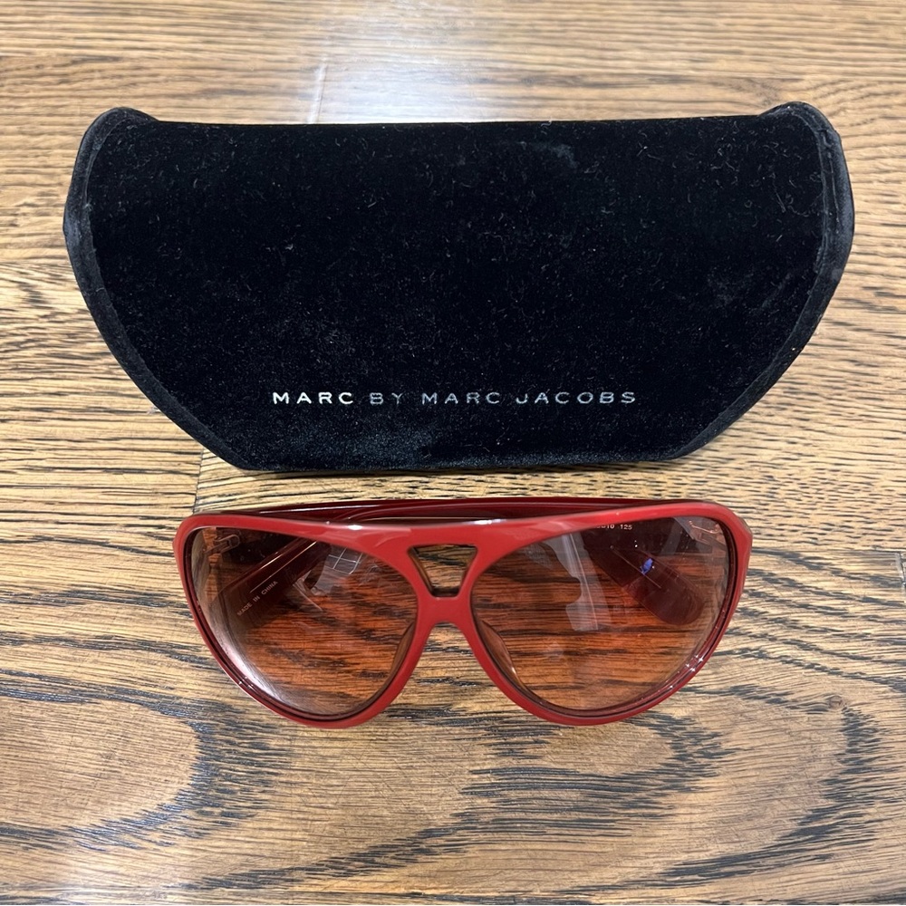 Marc by Marc Jacobs Red Tinted Sunglasses